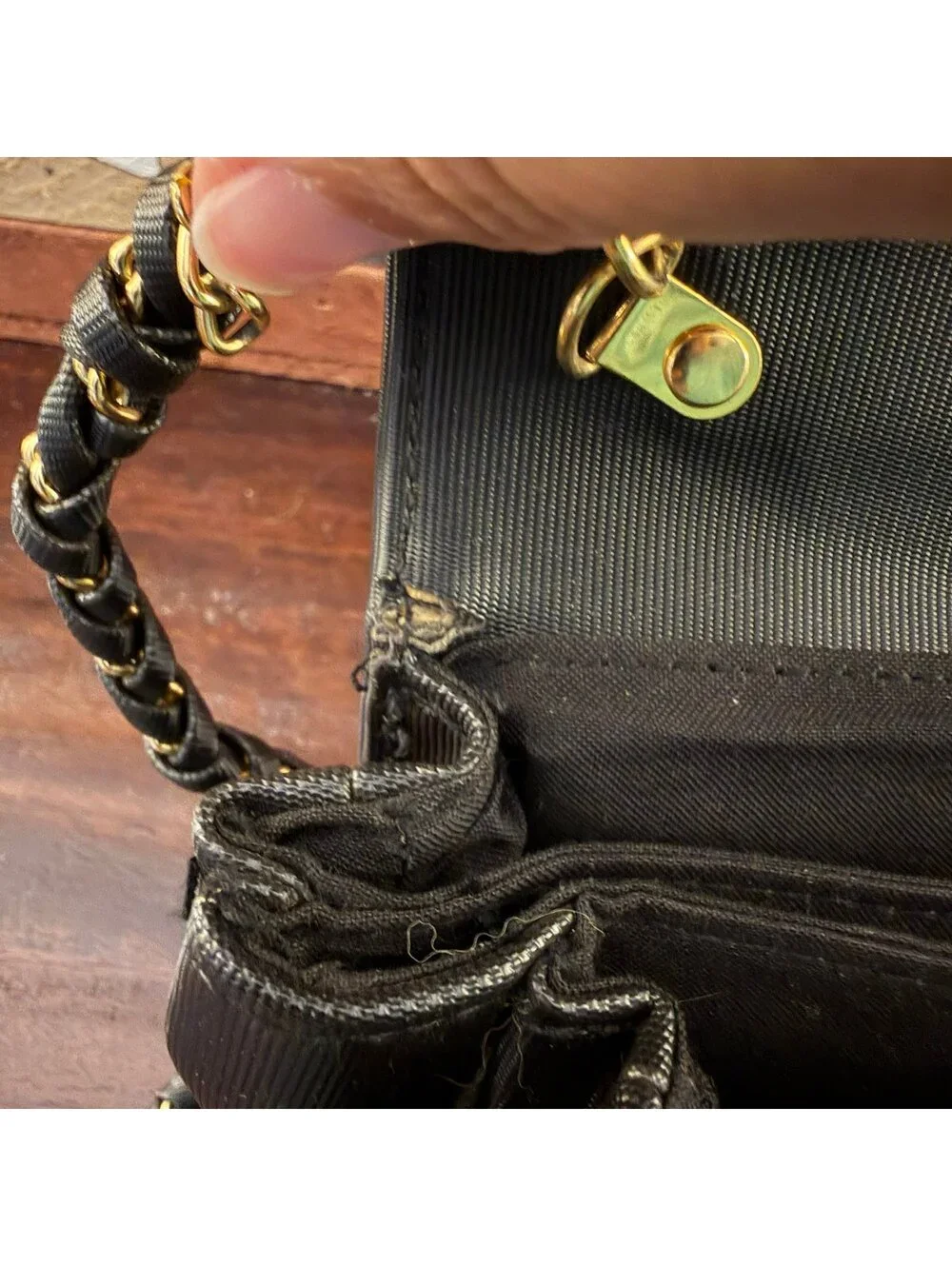 Vintage 80s NIMA Black Crossbody Bag Gold 3D Leaping Leopard Cheetah